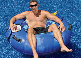 Sumo 54-inch Fabric Covered River Tube 101238