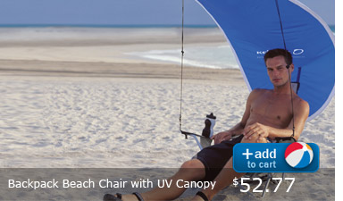 Backpack Beach Chair with UV Canopy