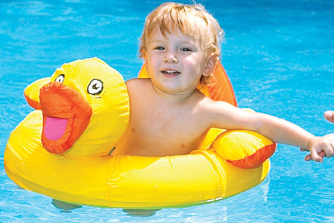 Fabric Covered Ducky Baby Seat 101615