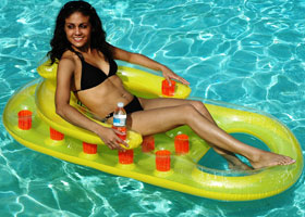 French Oval Pool Lounger 121299