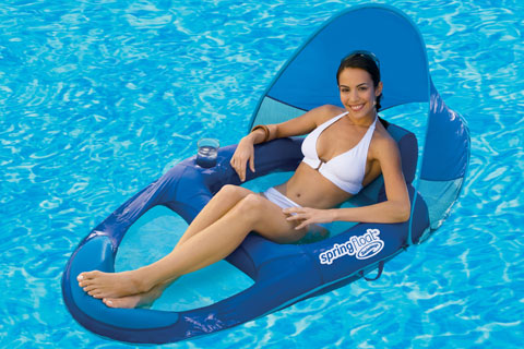 Spring Float Recliner with Canopy 151492