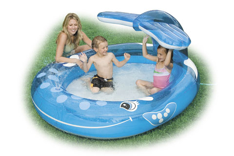 Inflatable Whale Spray Pool 161458