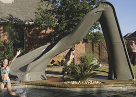 Turbo Twister 8' Swimming Pool Water Slide