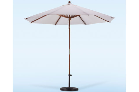 Wood 9ft Backyard Umbrella 600122