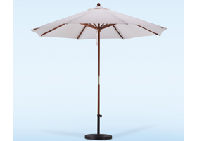 Wood 9-ft Backyard Umbrella 600122