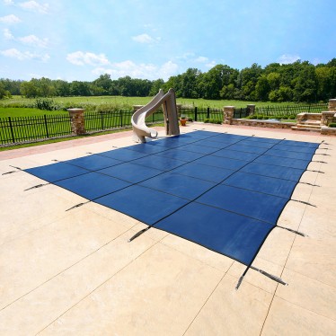 Blue Wave Arctic Armor In-Ground Ultra Light Solid Safety Cover with Center End Step - 20 Year Warranty