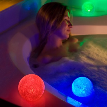 Floating Glitter Globes