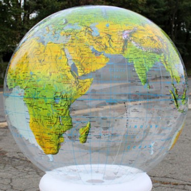 36-Inch Inflatable Topographical Globe