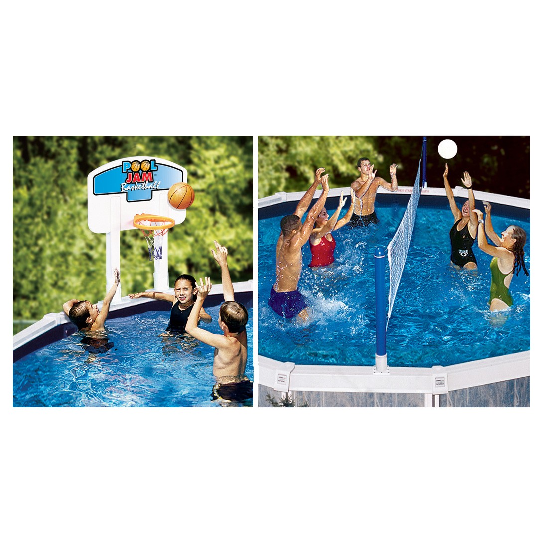 Swimline Above-Ground Pool Basketball/Volleyball Combo