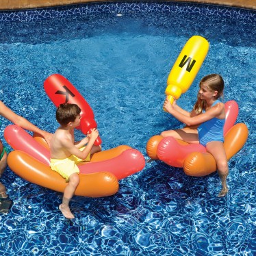 Swimline Hot Dog Battle Inflatable Float