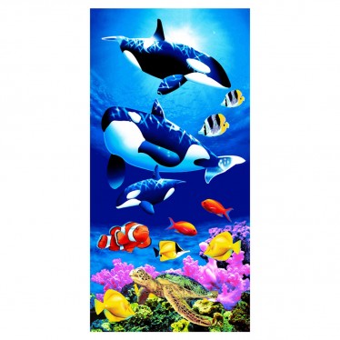 Killer Whales Beach Towel