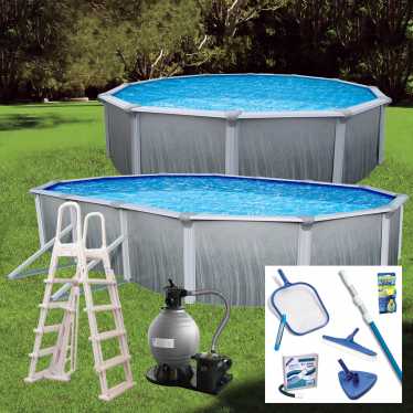 Blue Wave Martinique 52" Steel Wall Above Ground Pool Package