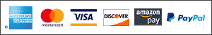 accepted payments, American Express, Master Card, Visa, Discover, Amazon Payments, Pay Pal