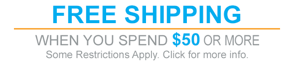 Free Shipping over $50.