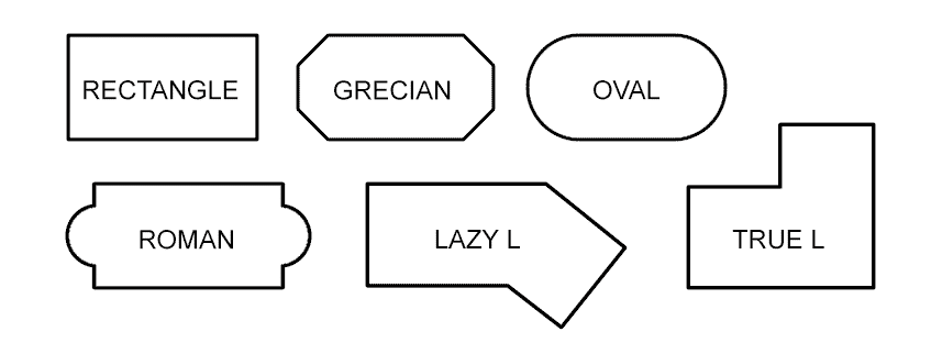 Standard Pool Shapes
